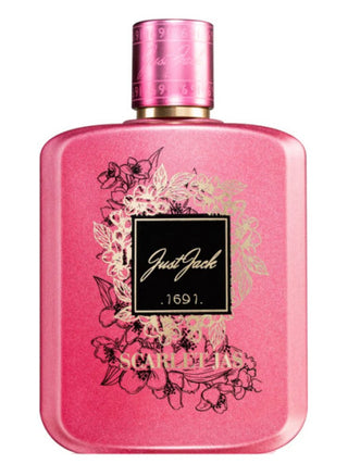 Scarlet Jas Just Jack Womens Perfume - Elegant fragrance bottle on white background