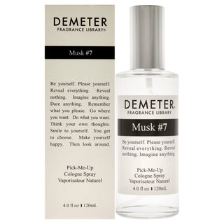 Demeter Musk #7 Cologne Spray for Women & Men - 4 oz - Alluring Unisex Fragrance - Buy Online Now!